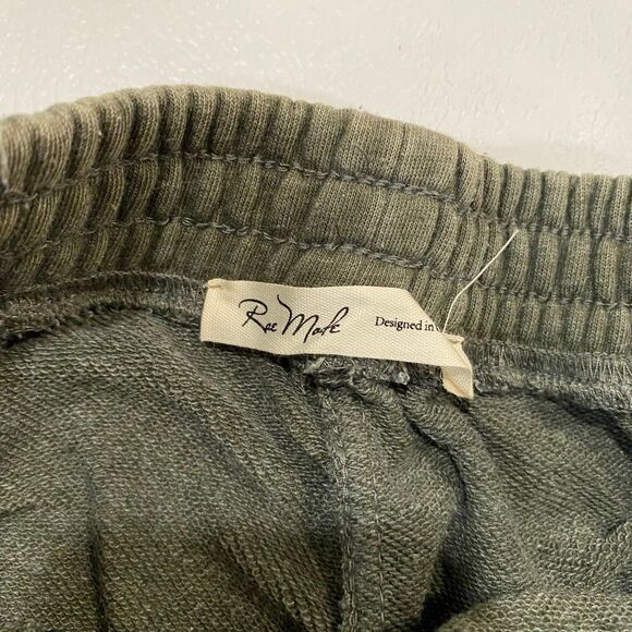 Rae Mode Olive Wide Leg Sweatpants Women’s Size M Cotton Blend Lounge Pants - Picture 3 of 8